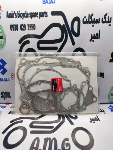 مجموعه واشر بندی کامل انجین موتور CB 200 (زنجیر تایم 200) فابریک (ست کامل)