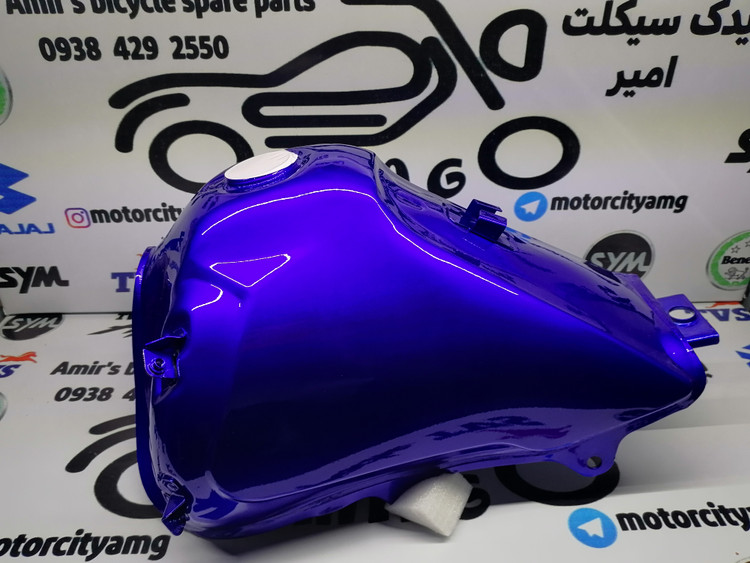 باک بنزین موتور تریل روان 200/250 کاربراتور رنگ آبی فابریک