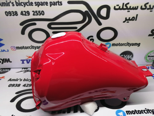 باک بنزین موتور تریل روان 200/250 کاربراتور رنگ قرمز فابریک