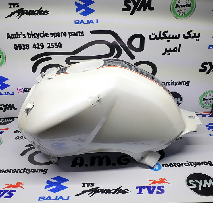 باک آپاچی ۱۵۰ و ۱۶۰ نیو (هایپر) سفید - فابریک TVS