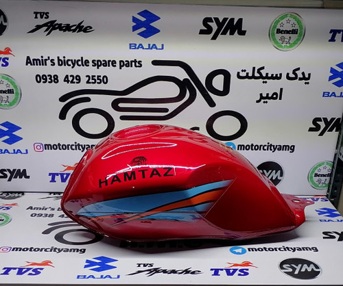 باک بنزین موتور همتاز شکاری (Hamtaaz Shekari) رنگ قرمز فابریک