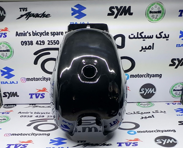 باک بنزین موتور باکسر 150 کاربراتور (Boxer 150) رنگ مشکی فابریک