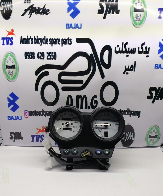 کیلومتر و دور موتور کامل احسان شکاری صفحه سفید (دور موتور سیمی) فابریک