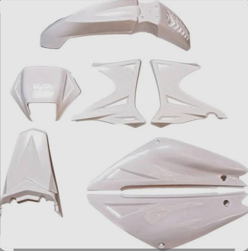 فلاپ کامل (قاب بدنه) موتور تریل روان 200 و 250 رنگ سفید فابریک