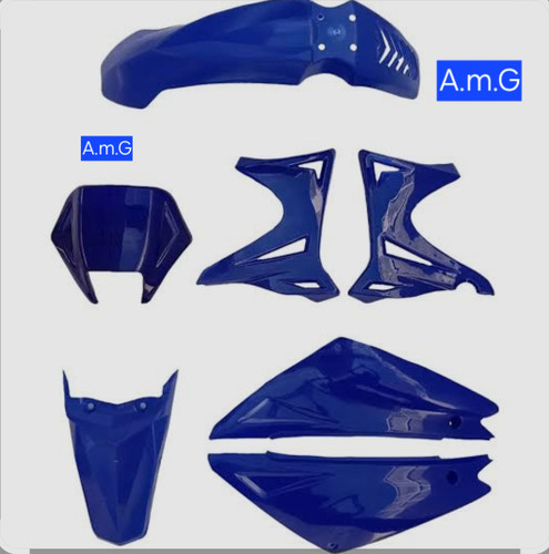 فلاپ کامل (قاب بدنه) موتور تریل روان 200 و 250 رنگ آبی فابریک