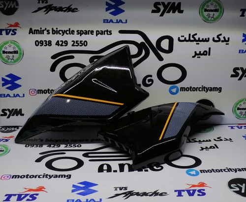 قاب باک .کاور باک.بال باک آپاچی مشکی ۱۶۰.۱۵۰