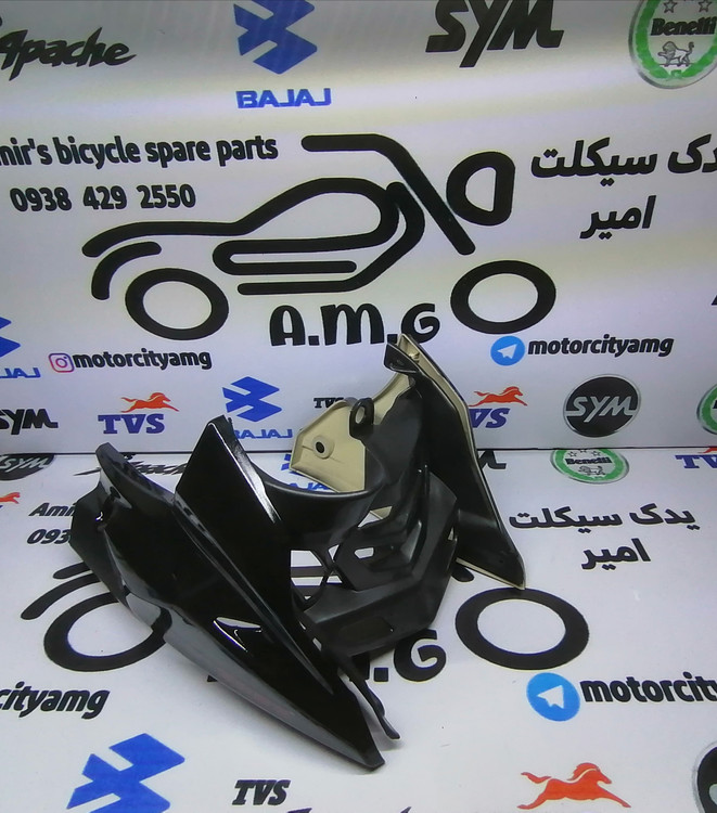 اسپایلر( قاب زیر انجین )کامل آپاچی ۱۵۰.۱۶۰.۱۸۰ رنگ مشکی