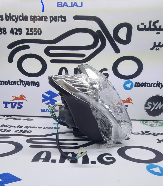 بلوری چراغ جلو کامل موتور دلتا CRT 160