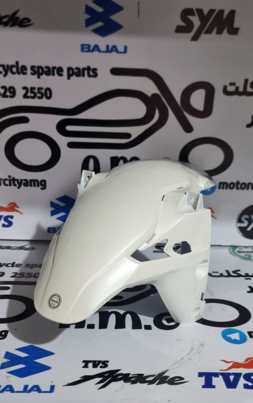 قاب گلگیر جلو موتور بنلی 180، 150 و 250 نیوفیس رنگ سفید اصلی