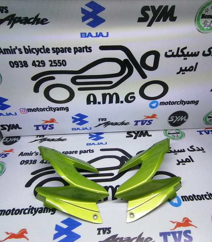 کنسول چراغ جلو موتور سیکلت آپاچی جدید سبز جفتی
