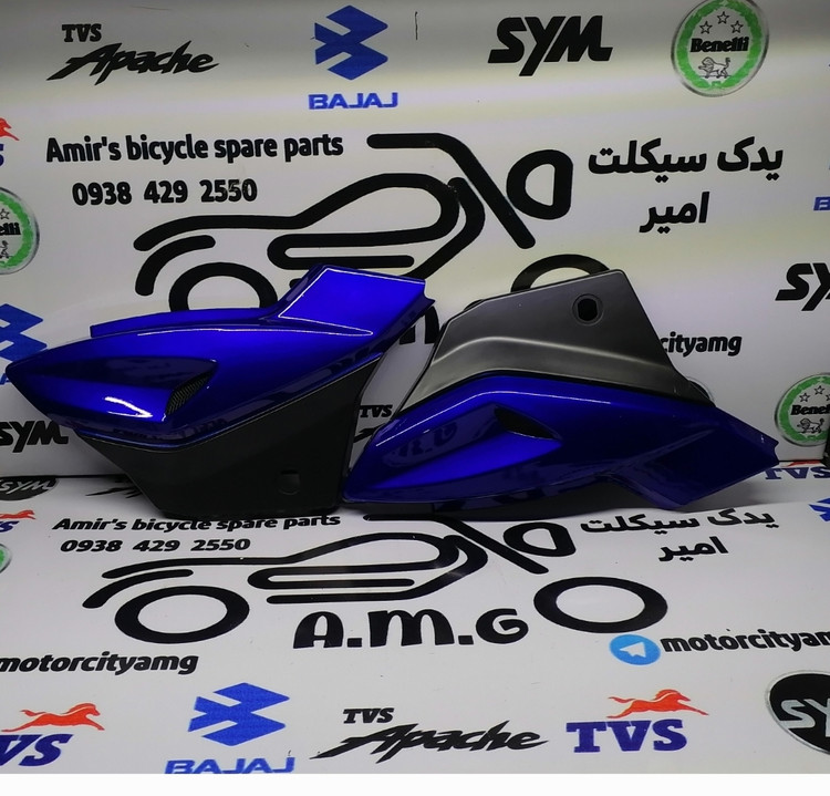 درب بغل موتور سیکلت پالس ۲۰۰ و ۱۸۰ و ۲۲۰ آبی
