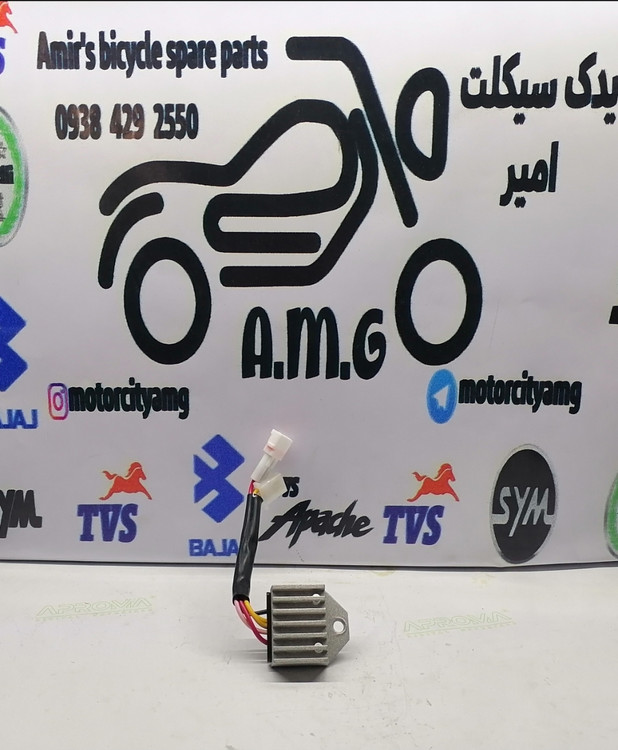 شارژر باتری (رگلاتور) موتور آپاچی 150 160 180 و TVS نئو و وگو کاربرات