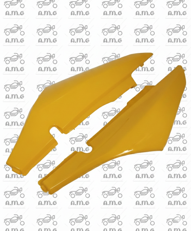 فلاپ بغل زیر زین تریل رادیسون گلد زرد | کاور بغل پایین صندلی فلات 200 زرد | قیمت و خرید فلاپ بغل موتور تریل رادیسون اصلی