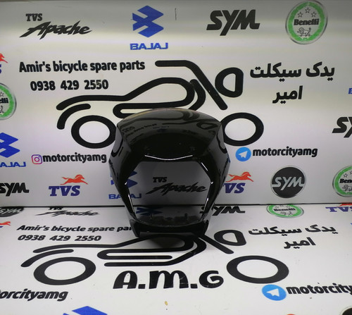 کنسول چراغ جلو تریل گلد رادیسون مشکی | کاور هدلایت فلات 200 مشکی | قیمت و خرید قاب چراغ جلوی موتور تریل گلد