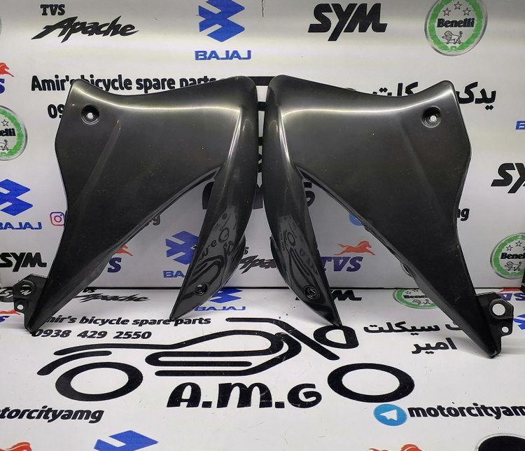 کاور فلاپ (بال) باک موتور تریل گلد رادیسون مشکی جفتی | فلاپ بغل باک تریل گلد اورجینال | قیمت و خرید باله باک رادیسون 250 مشکی