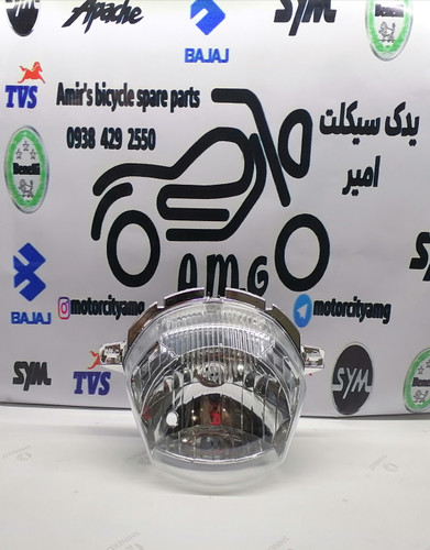 بلوری چراغ جلو کامل تریل گلد رادیسون، کاسه و طلق شفاف