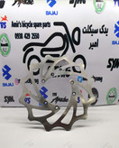 دیسک ترمز جلو موتور تریل کویر T2 و گلد رادیسون، عکس از سوراخکاری دیسک