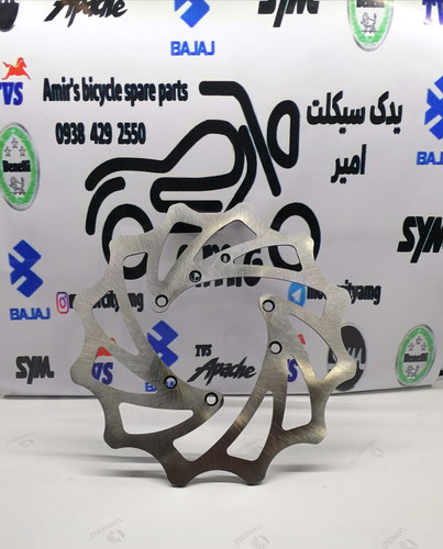 دیسک ترمز جلو موتور تریل کویر T2 و گلد رادیسون، عکس از سوراخکاری دیسک