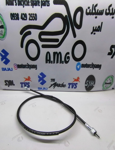 نمای نزدیک از سر و اتصالات سیم کیلومتر تریل گلد