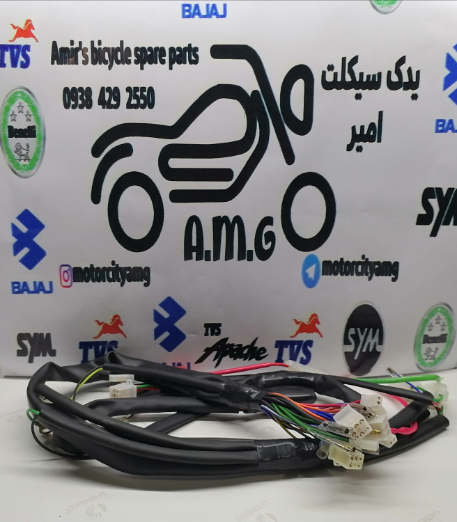 سیمکشی برق کامل موتور تریل گلد رادیسون، دسته سیم فابریک