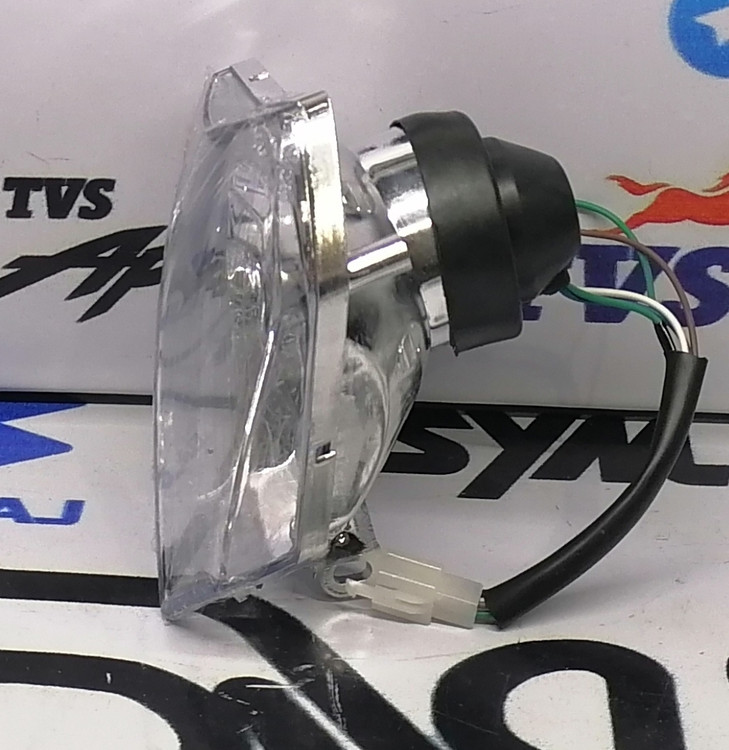 بلوری (طلق) چراغ جلو موتور تریل کویر T2 اصلی، شیشه چراغ با وضوح بالا، مقاوم در برابر خط و خش و رنگ دودی/شفاف برای دید عالی