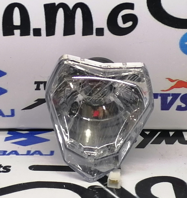 بلوری (طلق) چراغ جلو موتور تریل کویر T2 اصلی، شیشه چراغ با وضوح بالا، مقاوم در برابر خط و خش و رنگ دودی/شفاف برای دید عالی