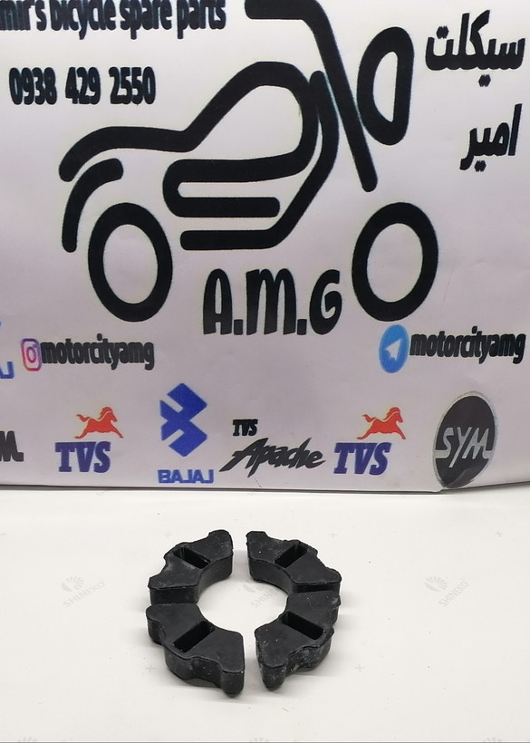 بوش-توپی-لاستیکی-چرخ-عقب-موتور-TVS-راکز-و-نئو-Neo-قطعه-درجه-یک