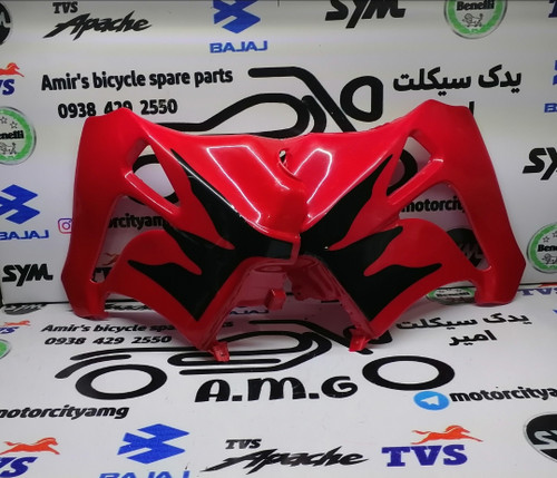 قاب بغل باک جفتی قرمز موتور تریل جی وای، قطعه کناری پلیمری GY، بال باک قرمز