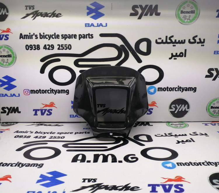 قطعه قاب کنسول چراغ جلو موتورسیکلت تریل جی وای (GY) رنگ مشکی
