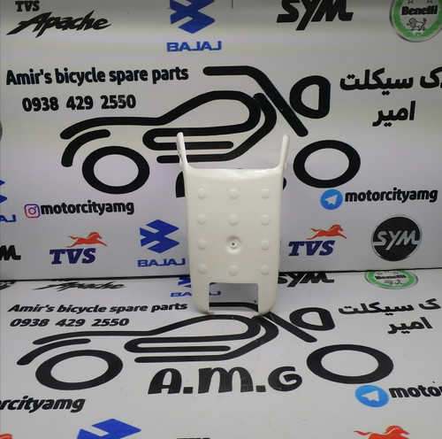 قطعه قاب دمی عقب روی چراغ خطر موتورسیکلت تریل جی وای (GY) رنگ سفید