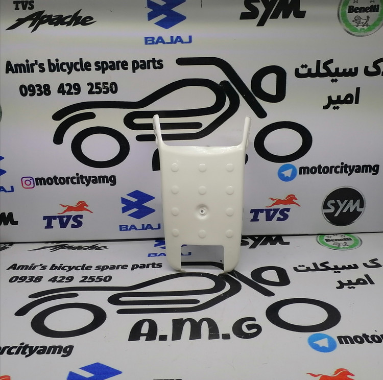 قطعه قاب دمی عقب روی چراغ خطر موتورسیکلت تریل جی وای (GY) رنگ سفید