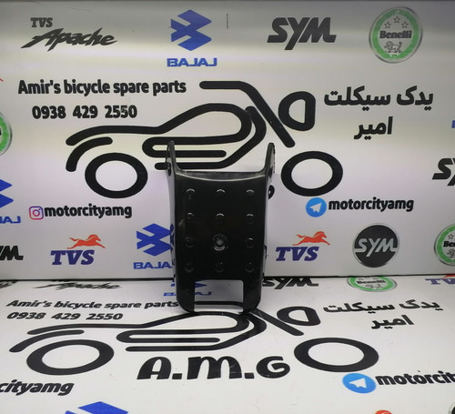 قطعه قاب دمی عقب روی چراغ خطر موتورسیکلت تریل جی وای (GY) رنگ مشکی