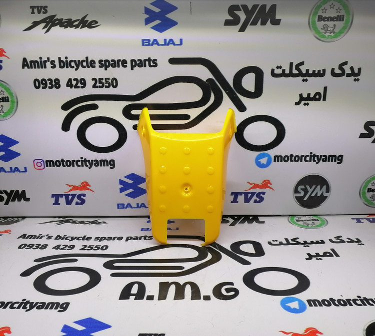 قطعه قاب دمی عقب روی چراغ خطر موتورسیکلت تریل جی وای (GY) رنگ زرد