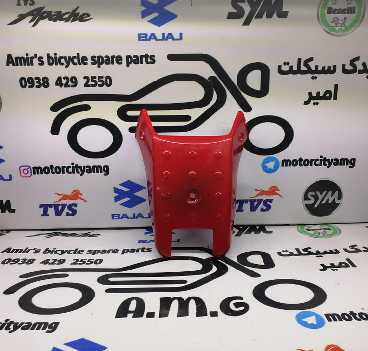 قطعه قاب دمی عقب روی چراغ خطر موتورسیکلت تریل جی وای (GY) رنگ قرمز