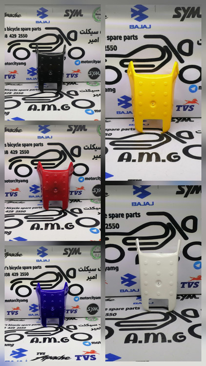 قطعه قاب دمی عقب روی چراغ خطر موتورسیکلت تریل جی وای (GY) رنگ سفید