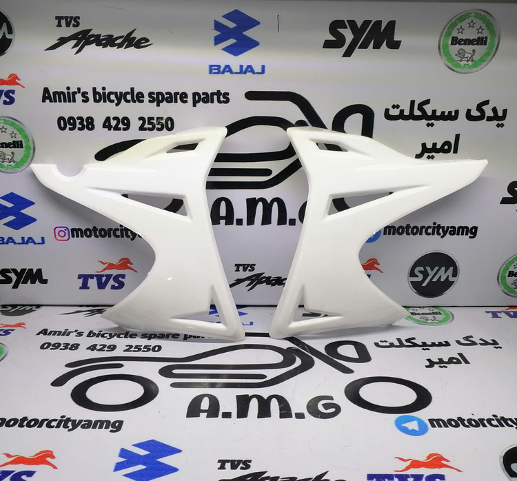 قابهای بغل باک موتور تریل روان Rav 200 جفت (چپ و راست) به رنگ سفید