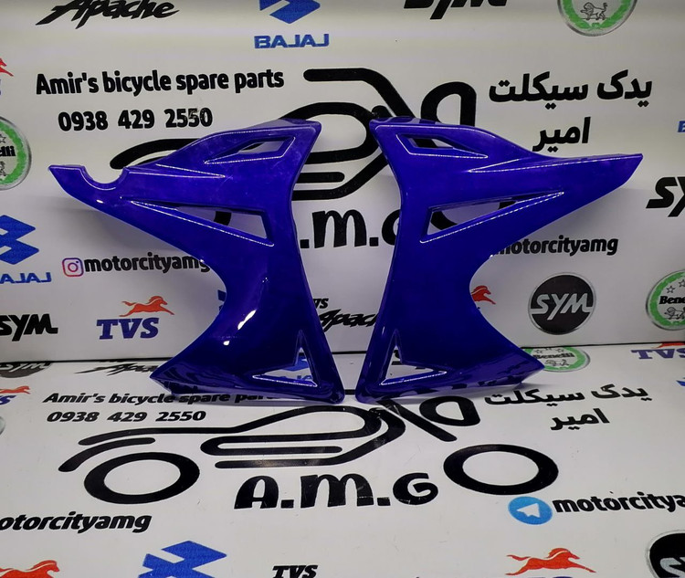 قابهای بغل باک موتور تریل روان Rav 200 جفت (چپ و راست) به رنگ آبی