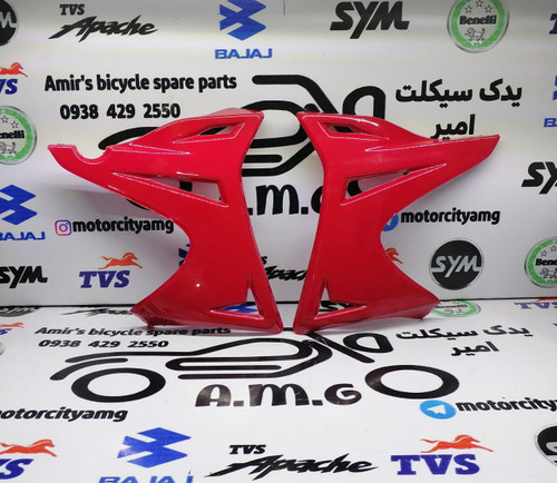 قابهای بغل باک موتور تریل روان Rav 200 جفت (چپ و راست) به رنگ قرمز