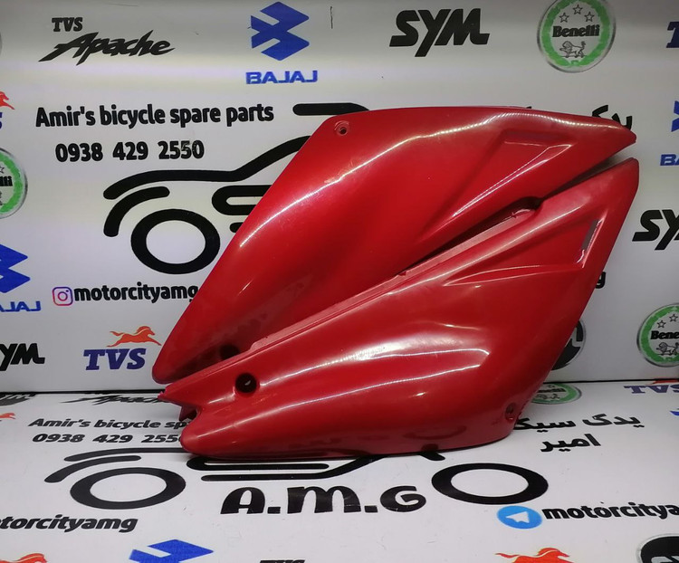 دربهای (فلاپهای) بغل موتور تریل روان Rav 200 جفت (چپ و راست) به رنگ قرمز