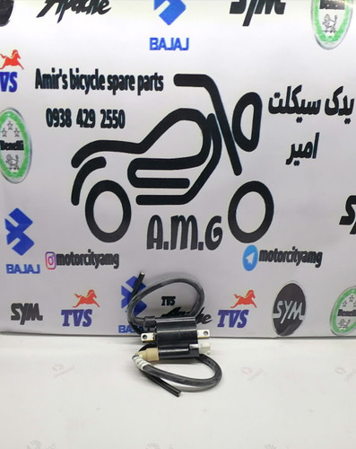 قطعه کویل برق شمع دوتایی موتورسیکلت پالس NS 200 و RS 200 اصلی واروک رنگ مشکی