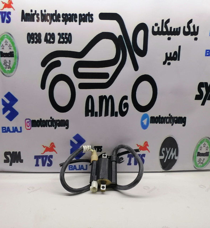 قطعه کویل برق شمع دوتایی موتورسیکلت پالس NS 200 و RS 200 اصلی واروک رنگ مشکی