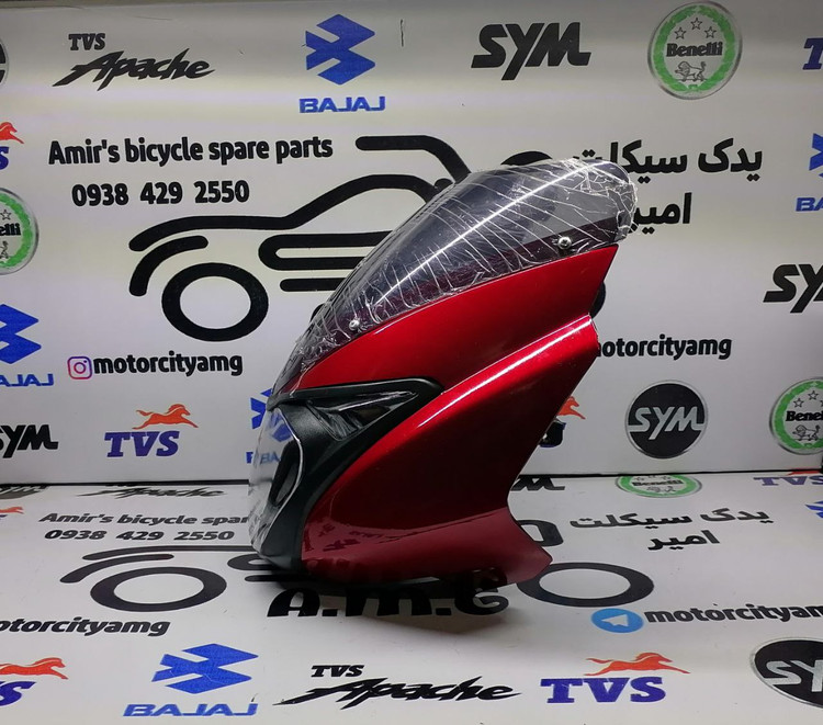 کنسول و قاب چراغ جلو قرمز موتور پالس ۱۸۰ و ۲۰۰ دیجیتال motoramg