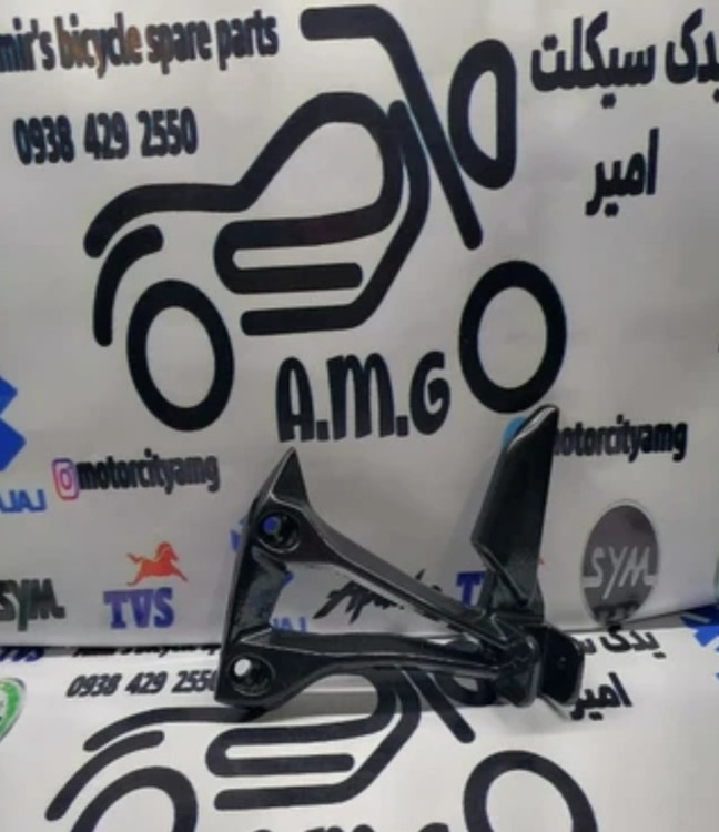 براکت جاپای عقب (فریم رکاب ترکنشین) موتور گلکسی NA180 (سمت چپ) اصلی و فابریک