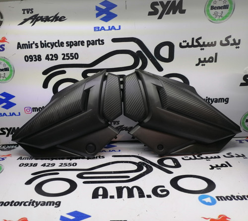 درب (قاب کاور فلاپ) بغل موتور اپاچی 150 160 180 جدید نیوفیس (جفتی)