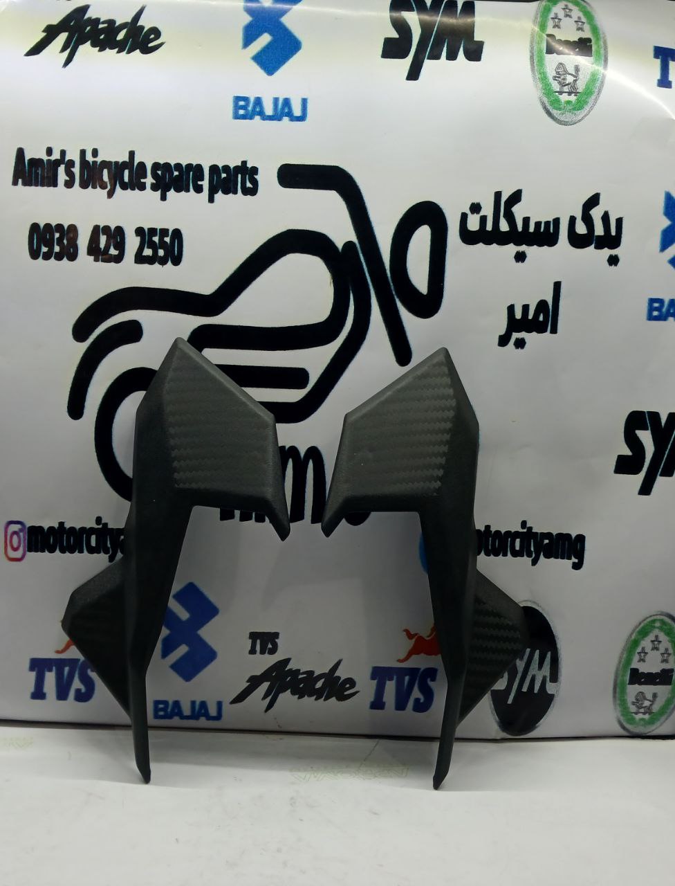 فلاپ چراغ ( بغل بلوری ) موتور SYM گالکسی NA اصلی ( جفتی )