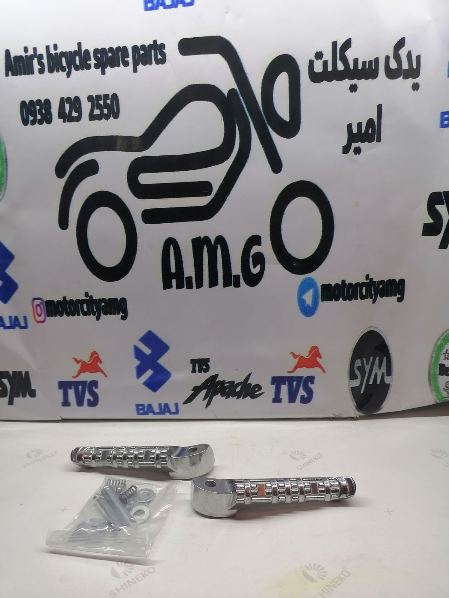جا پایه عقب  رکاب موتور تریل فلات پرواز طرح crf سی ار اف جفتی (اصلی)