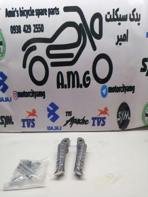 جا پایه عقب رکاب موتور تریل فلات پرواز طرح crf سی ار اف جفتی (اصلی)